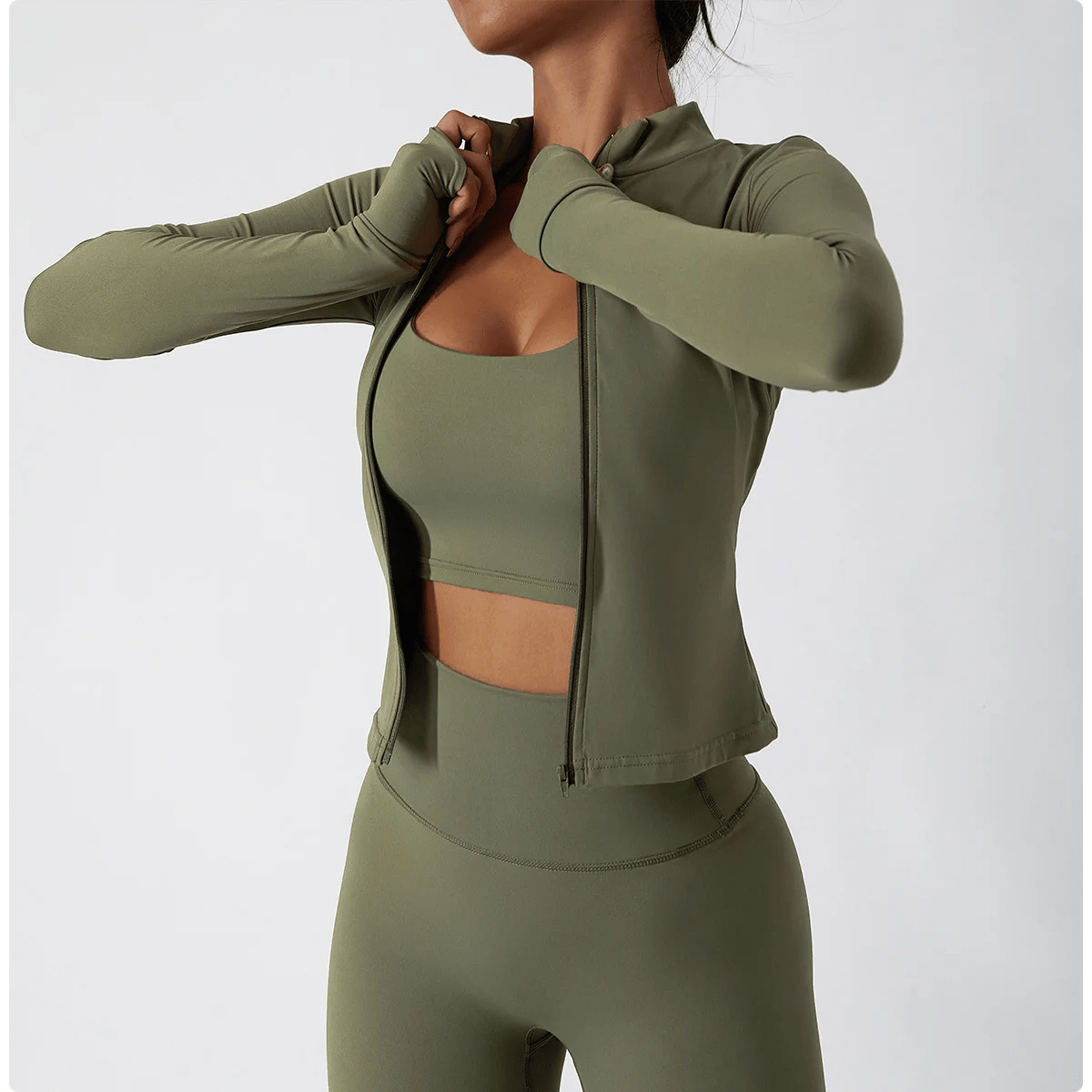 Yoga top with zipper - Gymfit