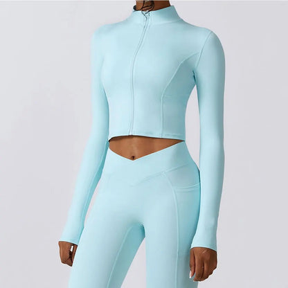 Zipper Long Sleeve Shirt - Gymfit